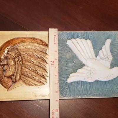 Lot 527: Carved Wood Art