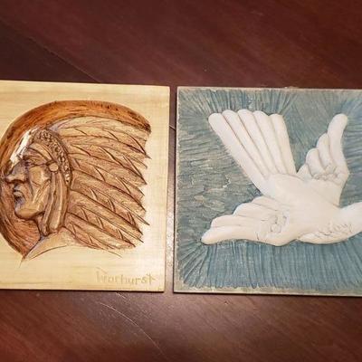 Lot 527: Carved Wood Art