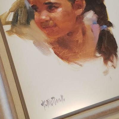 LOT 528: Original Artwork 'Daddy's Girl" by Ron McDowell 