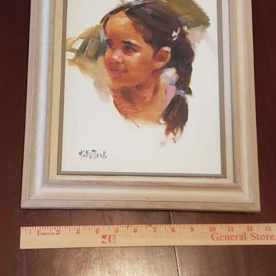 LOT 528: Original Artwork 'Daddy's Girl" by Ron McDowell 