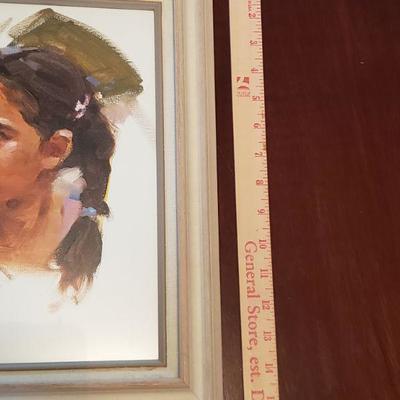 LOT 528: Original Artwork 'Daddy's Girl" by Ron McDowell 