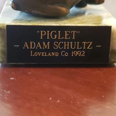 Lot 533: 'Piglet' Sculpture by Adam Schultz 