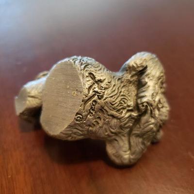 Lot 534: Pewter Bear Sculpture by L. Rose