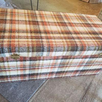 Lot 536: Mid Century Plaid Tweed Chest