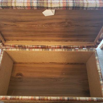 Lot 536: Mid Century Plaid Tweed Chest