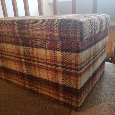 Lot 536: Mid Century Plaid Tweed Chest
