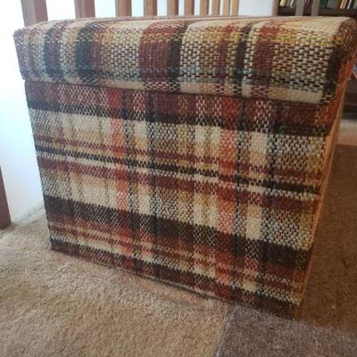Lot 536: Mid Century Plaid Tweed Chest