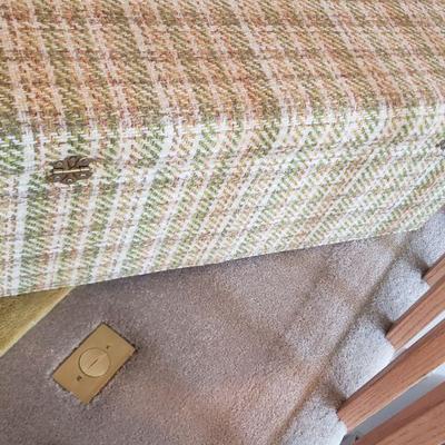 Lot 537: Mid Century Plaid Tweed Chest