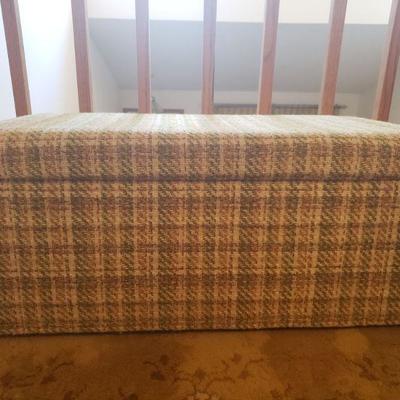 Lot 537: Mid Century Plaid Tweed Chest