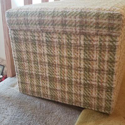Lot 537: Mid Century Plaid Tweed Chest