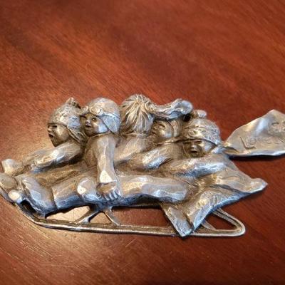 Lot 551: Loveland Artist Pewter Ornament 