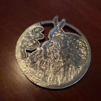Lot 553: Loveland Artist Pewter Ornament 