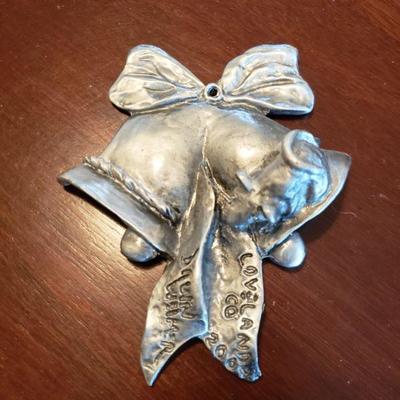 Lot 555: Loveland Artist Pewter Ornament 