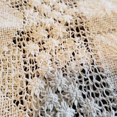 Lot 564: Lace Tablecloth  & 2 Runners