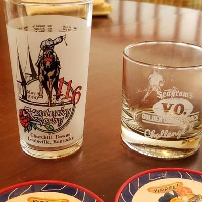 Lot 568: Vintage Glass & Coasters 