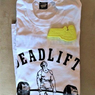 Weightlifting Bay State Gym Magnet, Fitness Deadlift Tee XXL NEW
