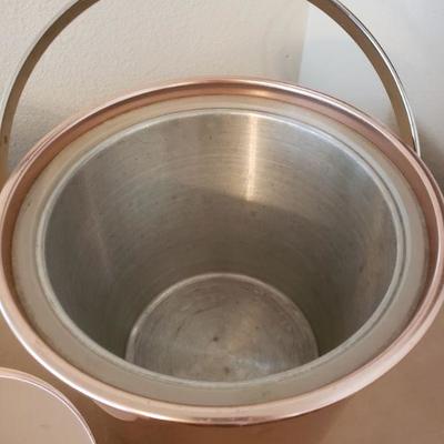 Lot 572: Rose Gold Color Ice Bucket