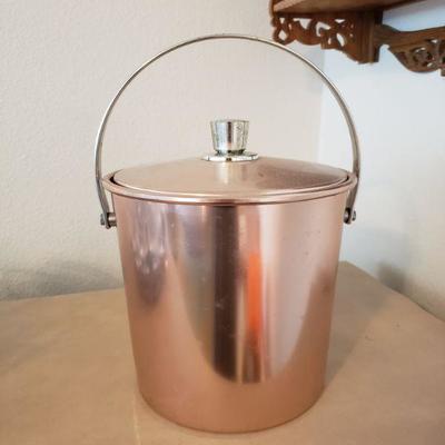 Lot 572: Rose Gold Color Ice Bucket