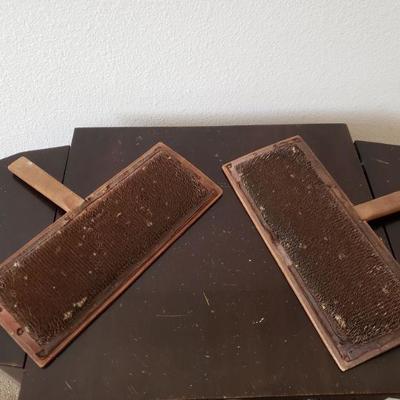 Lot 586: Antique Metal & Wood Brushes 