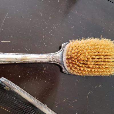 Lot 591: Vintage Sterling Swiss Brush and Comb Set