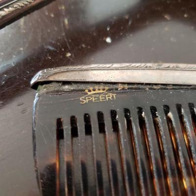 Lot 591: Vintage Sterling Swiss Brush and Comb Set