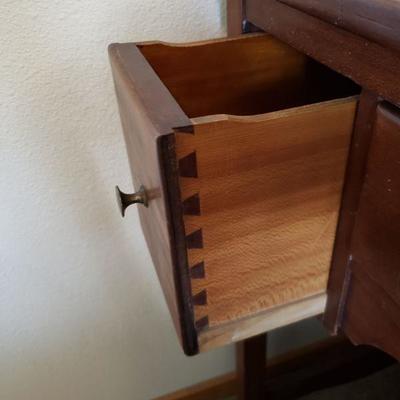 Lot 599: Antique Vanity with Chair