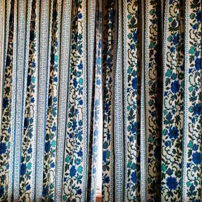 Lot 623: Mid Century Modern Drapes