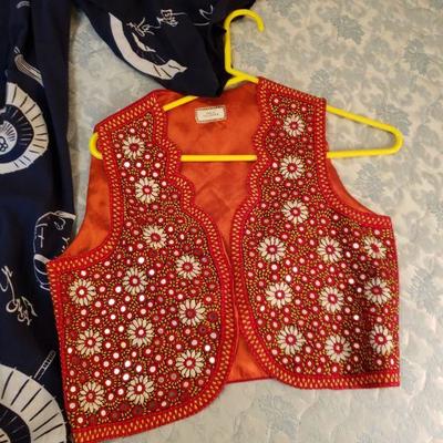Lot 627: (2) Vintage Japanese Robes & (1) Vintage Pakistan Vest