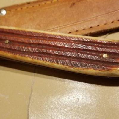 LOT #633: Vintage Hunting Knife by SUNBRITE Japan w/ Sheath