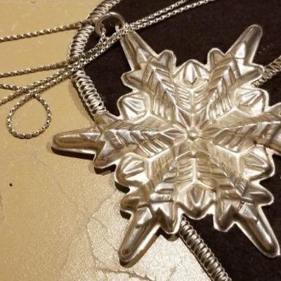 LOT #635: GORHAM Vintage Sterling Silver Ornament w/ Sterling Silver Necklace 