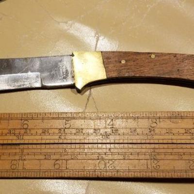 LOT #637: Vintage Stainless Pakistan Pocketknife w/ Sheath