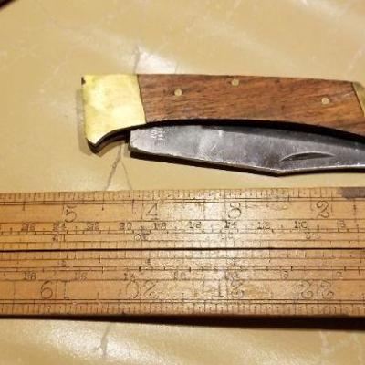LOT #637: Vintage Stainless Pakistan Pocketknife w/ Sheath