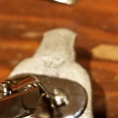LOT #651: Vintage Japanese Art themed Dress Cufflink and Tie Bar Set