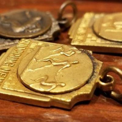 LOT #655: Vintage Set of (3) Track and Field Medals