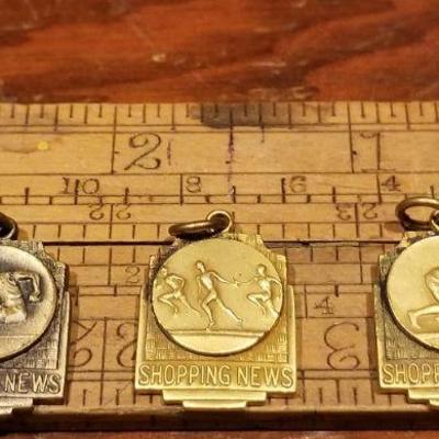 LOT #655: Vintage Set of (3) Track and Field Medals