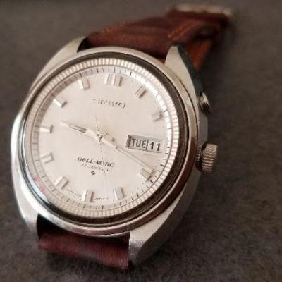 LOT #657: Vintage SEIKO Bell Matic Day Date Automatic Movement ALARM Watch TESTS A+