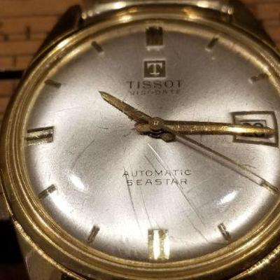 LOT #664: Vintage TISSOT Automatic Gold Filled Dress Watch TESTS A+