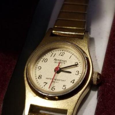 LOT #669: Vintage ARMITRON Women's Dress Watch in Original Box - Needs Battery