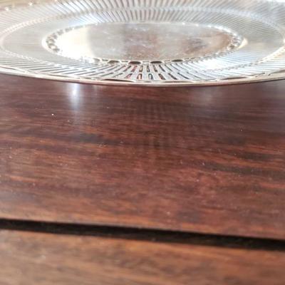 Lot 683: Silver plate Platter 