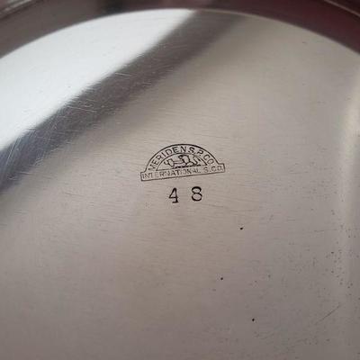Lot 683: Silver plate Platter 