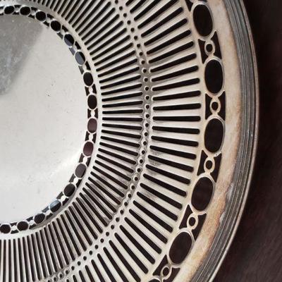 Lot 683: Silver plate Platter 