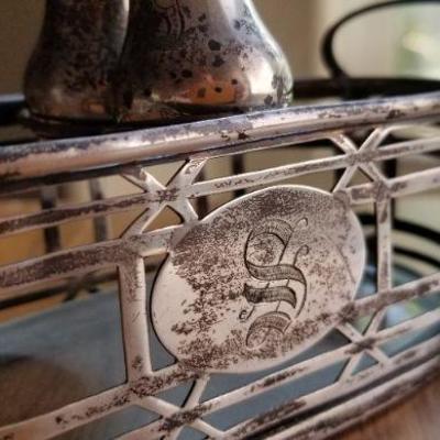 LOT #684: Vintage Sterling Silver Salt and Pepper Shaker Set