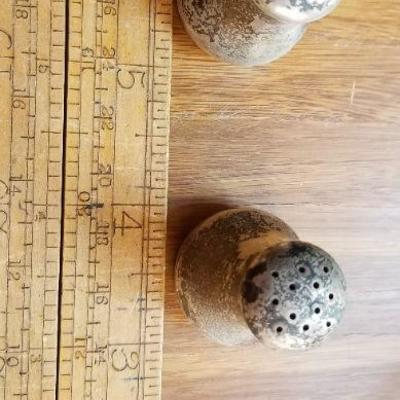 LOT #684: Vintage Sterling Silver Salt and Pepper Shaker Set