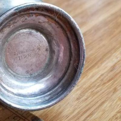 LOT #686: Vintage Sterling Silver 925 Salt and Pepper Shakers 