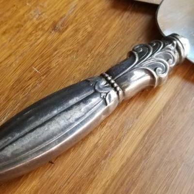 LOT #688: (2) Sterling Silver Vintage Cake Knives 