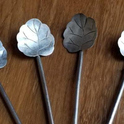 LOT #689: Set of (5) Vintage TAXCO Stir Stick Sterling Silver 925