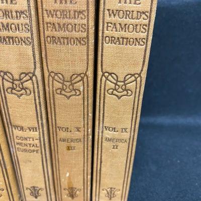 The World's Famous Orations Vintage Book Set