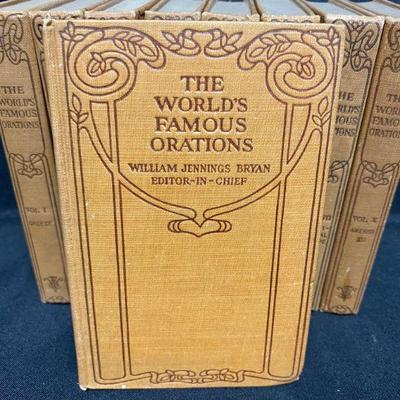 The World's Famous Orations Vintage Book Set
