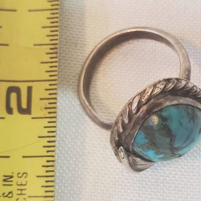 STERLING & TURQUOISE RING