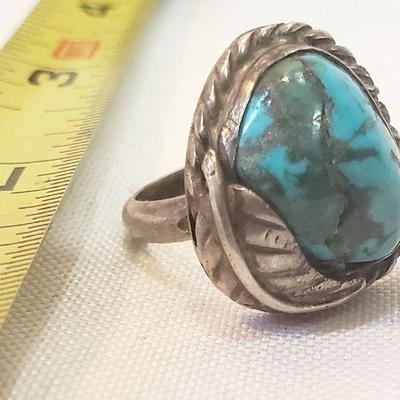 STERLING & TURQUOISE RING